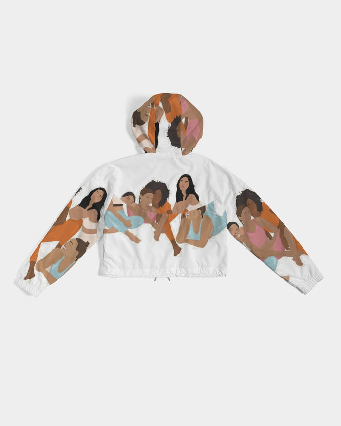 candalll Women's Cropped Windbreaker